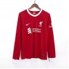 Camiseta de fútbol Manga Larga Liverpool Primera Equipación 23-24 - Hombre